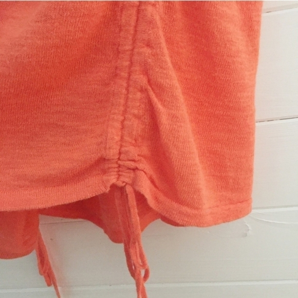 Athleta Vesta Sweater Tank Racerback Sinched Sides Coral Women's Medium M EUC - Picture 5 of 9